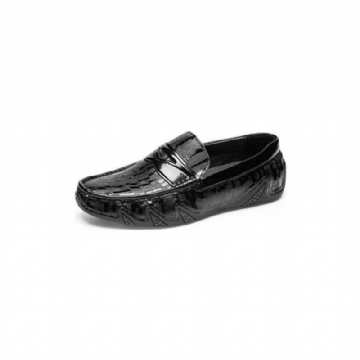 Miesten Housut Croc Pattern Elegant Slip On Loafers