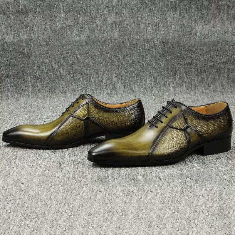 Miesten Juhlakengät Deluxe-nahkaiset Chicopulent Nuptial Brogues - Vihreä