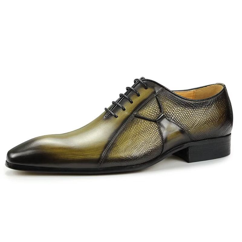 Miesten Juhlakengät Deluxe-nahkaiset Chicopulent Nuptial Brogues - Vihreä