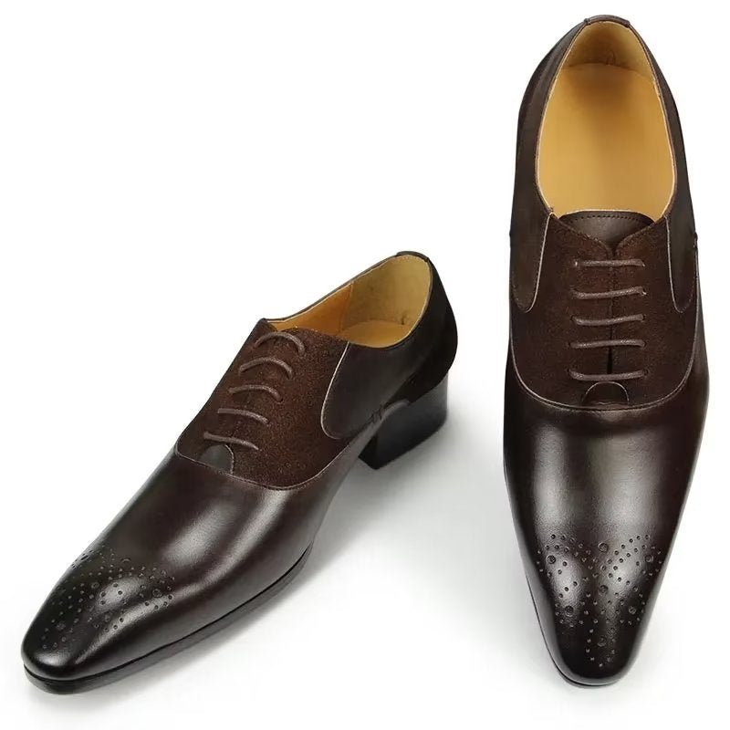 Miesten Juhlakengät Deluxe Nuptial Oxford Modishopulence Brogue -kengät - Kahvi