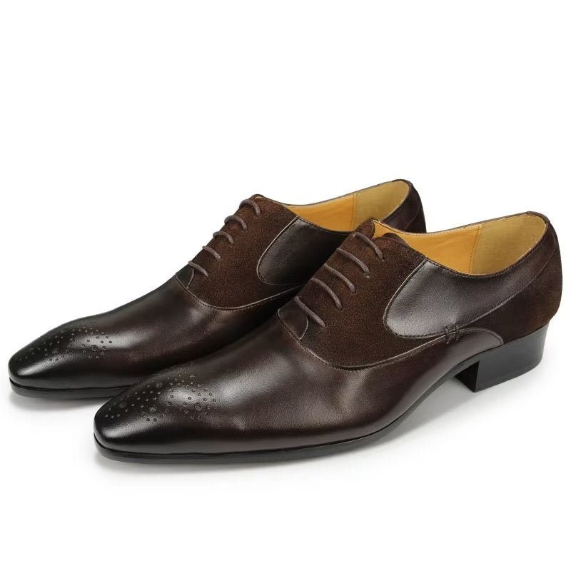 Miesten Juhlakengät Deluxe Nuptial Oxford Modishopulence Brogue -kengät - Kahvi