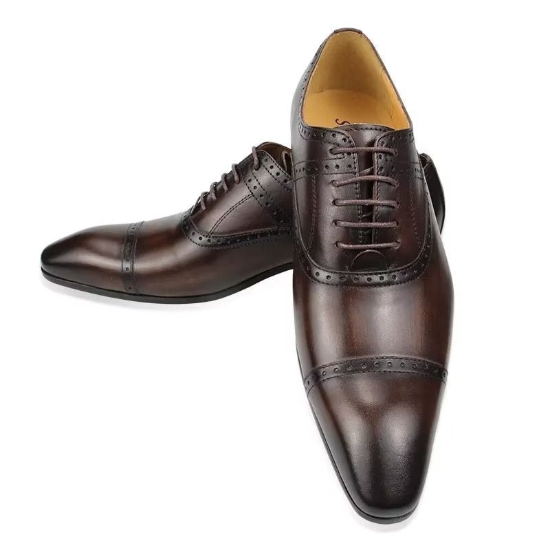 Miesten Juhlakengät Deluxe Oxford Lavishnuptial Brogues - Kahvia