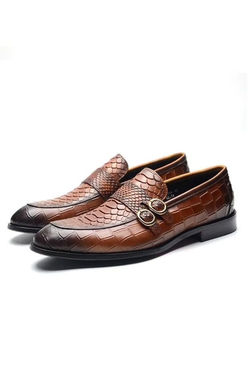 Miesten Juhlakengät Executive Slip-on Business -kengät - Ruskea