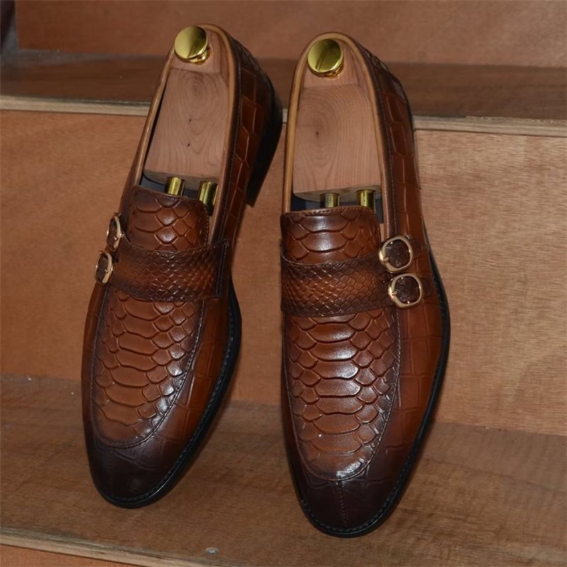 Miesten Juhlakengät Executive Slip-on Business -kengät - Ruskea