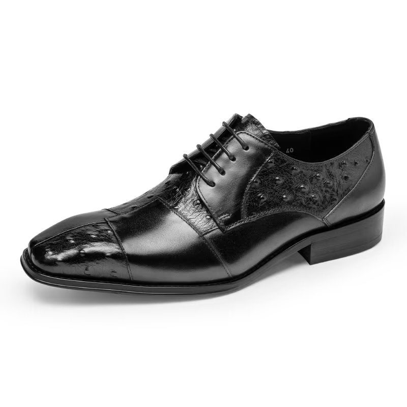 Miesten Juhlakengät Exotic Texture Formal Derbies -mekkokengät - Musta