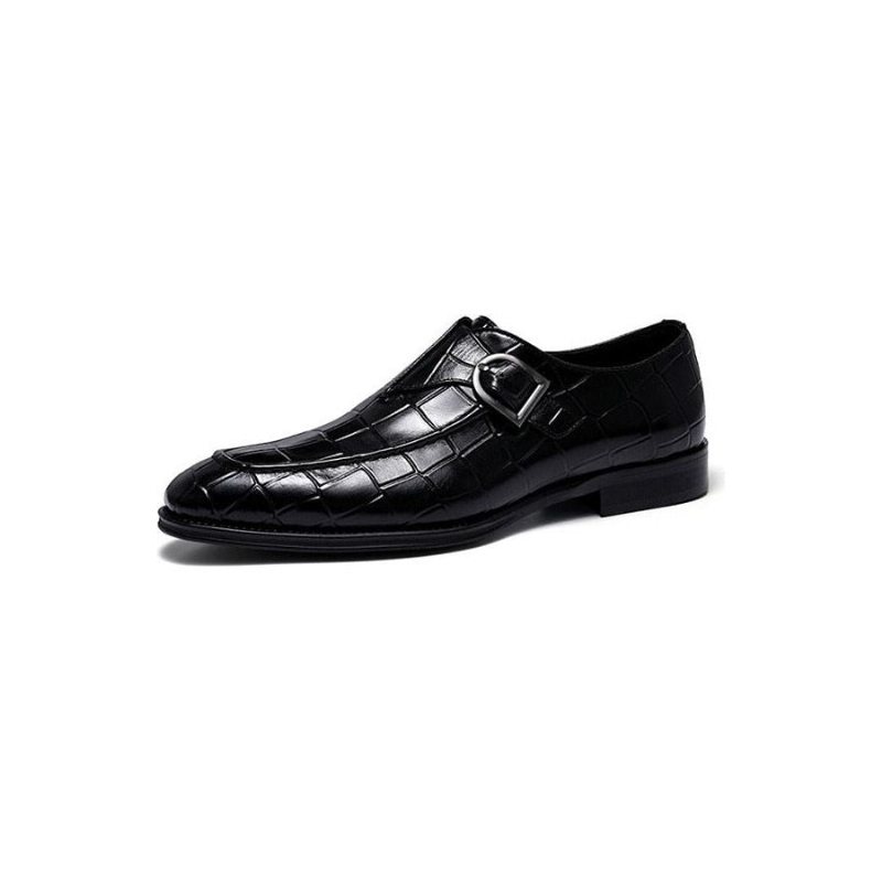 Miesten Juhlakengät Krokotiilinahkaiset Elegance-slip-on-kärkikengät