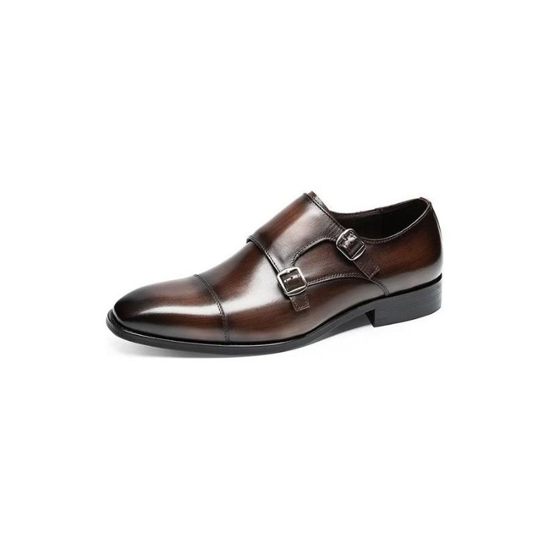 Miesten Juhlakengät Monkstrap-mekkokengät - Kahvi