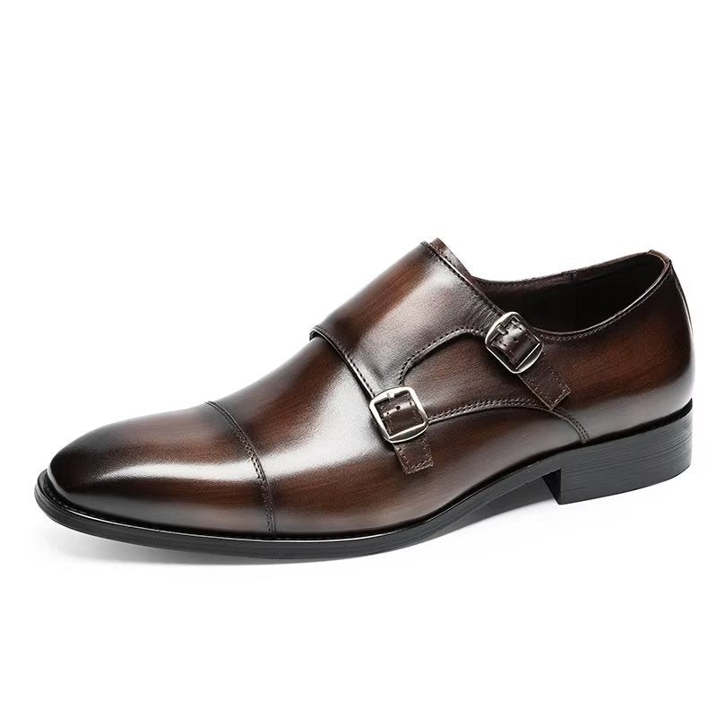 Miesten Juhlakengät Monkstrap-mekkokengät - Kahvi