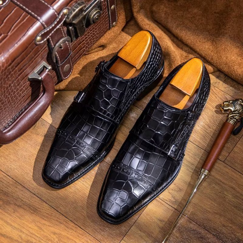 Miesten Juhlakengät Monkstraps-mekkokengät - Musta