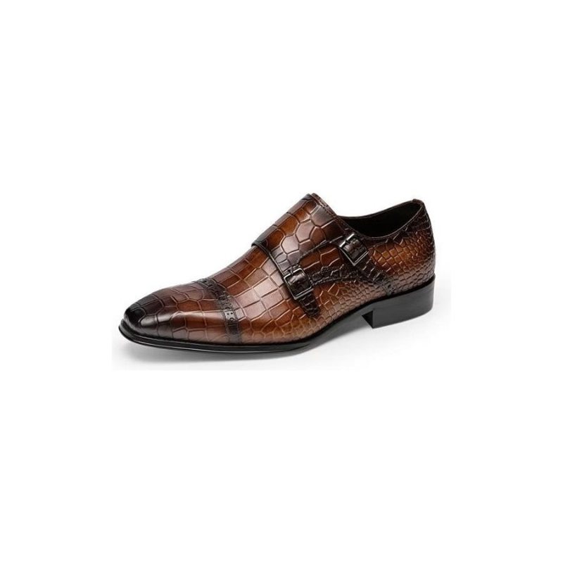 Miesten Juhlakengät Monkstraps-mekkokengät - Kahvi