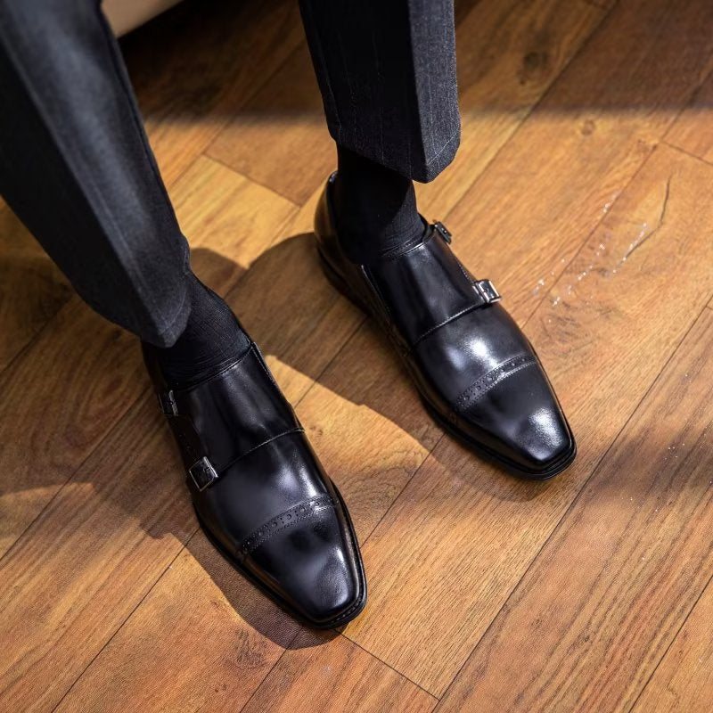 Miesten Juhlakengät Monkstraps-mekkokengät - Musta