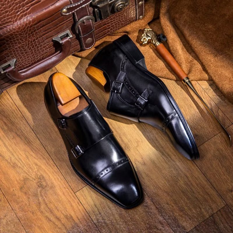 Miesten Juhlakengät Monkstraps-mekkokengät - Musta