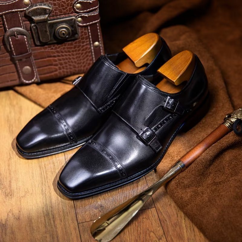 Miesten Juhlakengät Monkstraps-mekkokengät - Musta