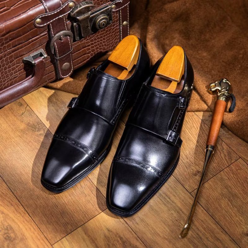 Miesten Juhlakengät Monkstraps-mekkokengät - Musta