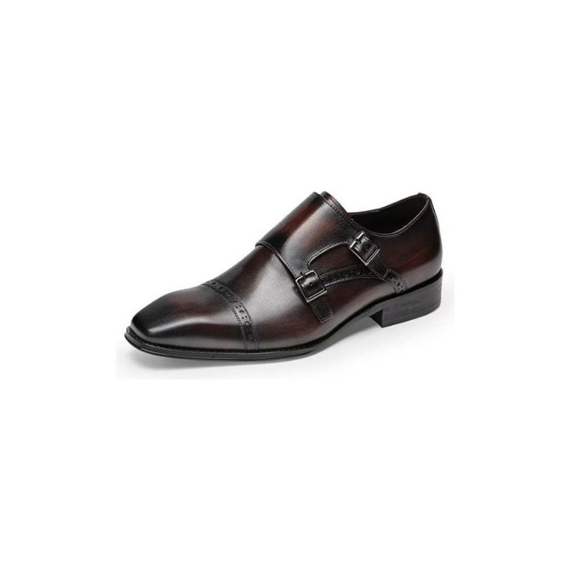 Miesten Juhlakengät Monkstraps-mekkokengät - Kahvi