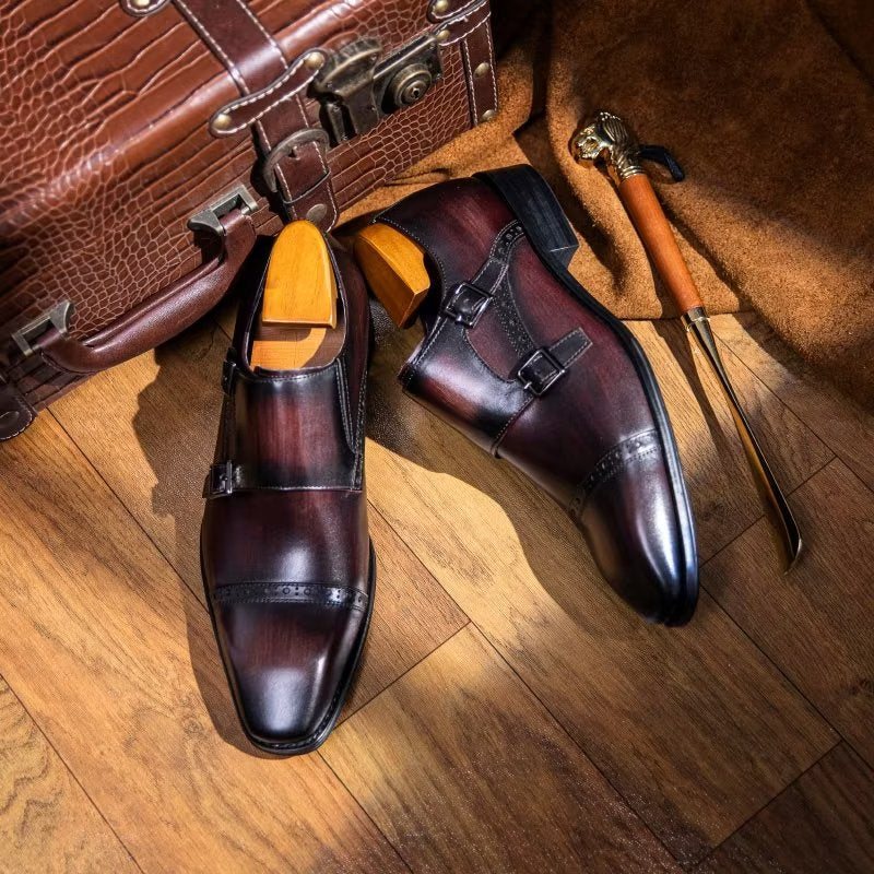 Miesten Juhlakengät Monkstraps-mekkokengät - Kahvi