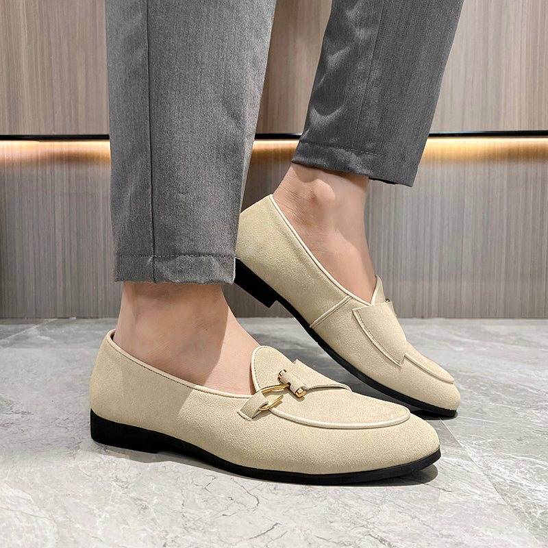 Miesten Juhlakengät Muodikkaat Brogue-tyyliset Pukeutuvat Kengät - Beige