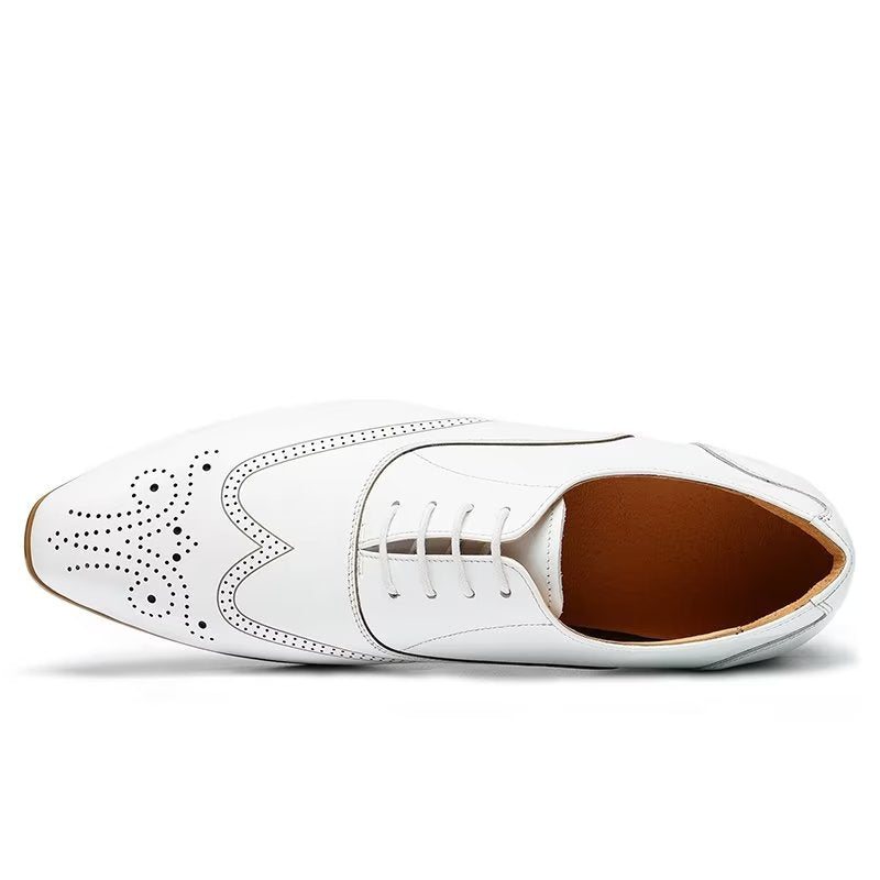 Miesten Juhlakengät Slip On Derbies Dress -kengät - Valkoinen