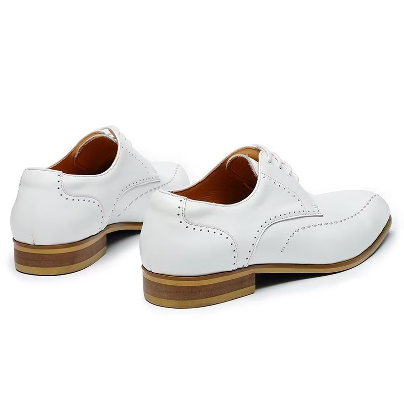 Miesten Juhlakengät Slip On Derbies Dress -kengät - Valkoinen 1