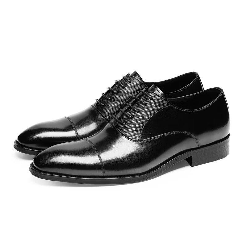 Miesten Juhlakengät Smooth Oxford Dress -kengät - Musta