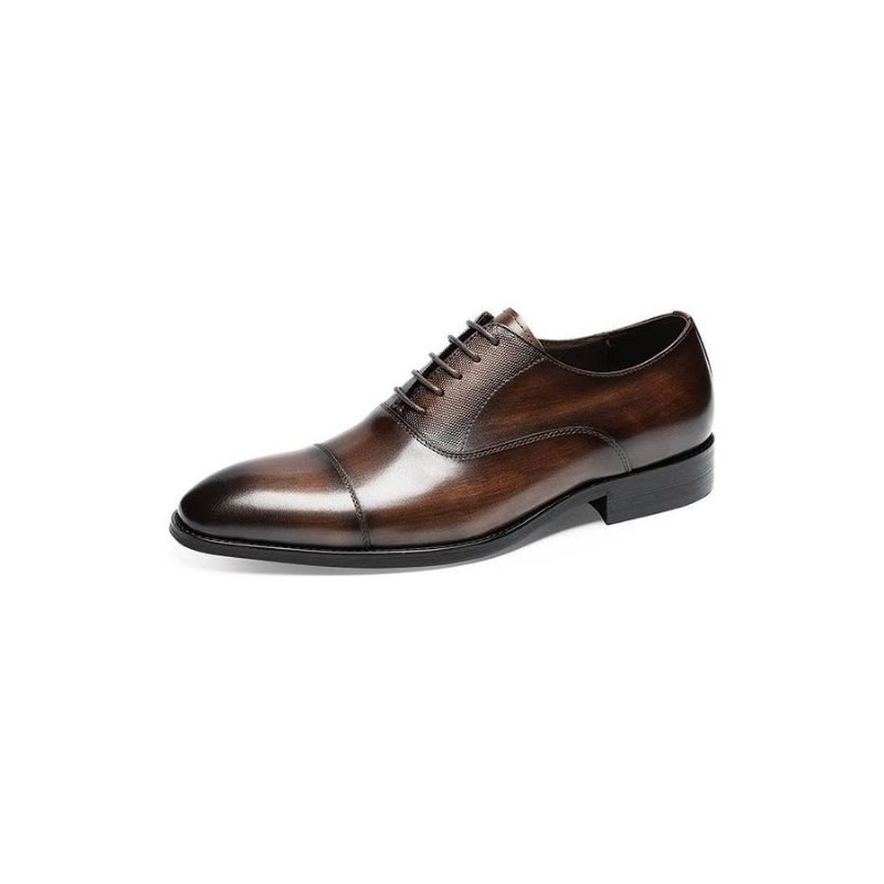 Miesten Juhlakengät Smooth Oxford Dress -kengät - Kahvi