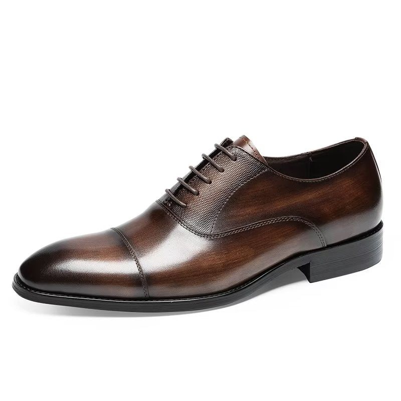 Miesten Juhlakengät Smooth Oxford Dress -kengät - Kahvi