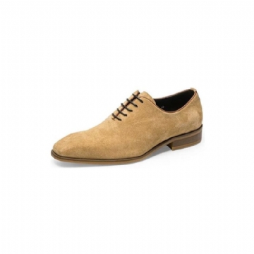 Miesten Juhlakengät Suede Elegance Oxford -mekkokengät