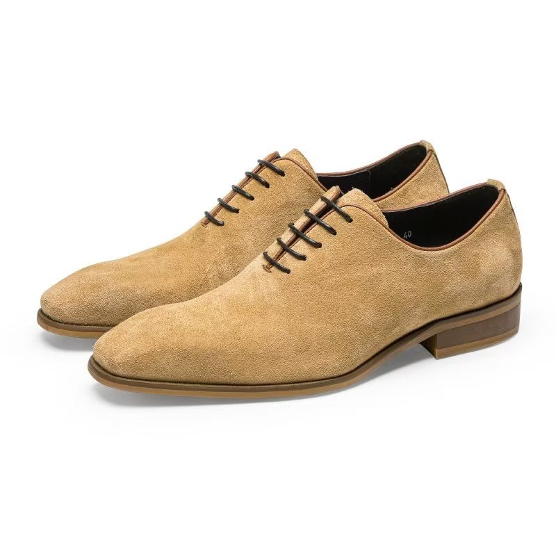 Miesten Juhlakengät Suede Elegance Oxford -mekkokengät - Beige