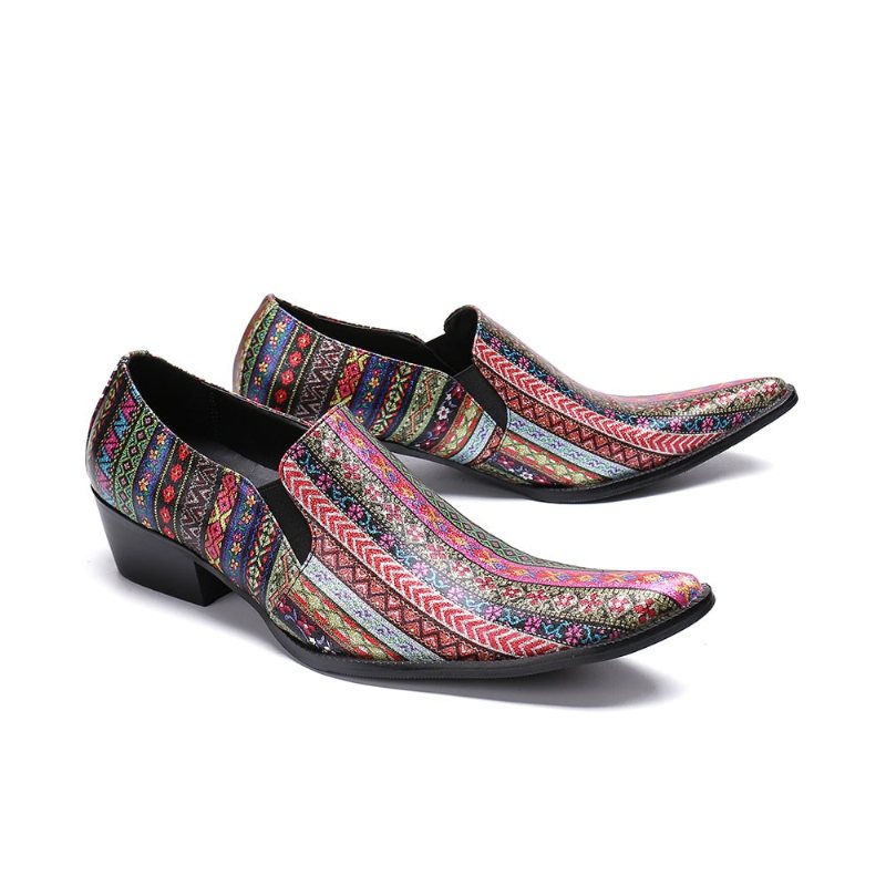 Miesten Juhlakengät Teräväkärkiset Slip-on Oxford-kengät - Eksoottinen