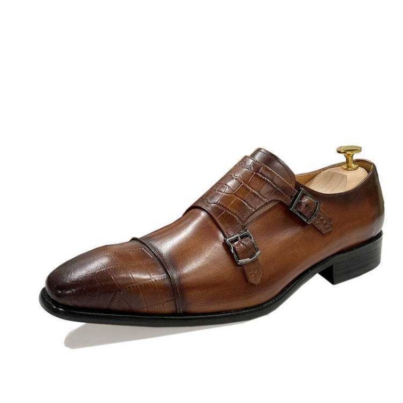 Miesten Juhlakengät Tyylikkäät Crocblend Monk Strap -mekkokengät - Kahvi