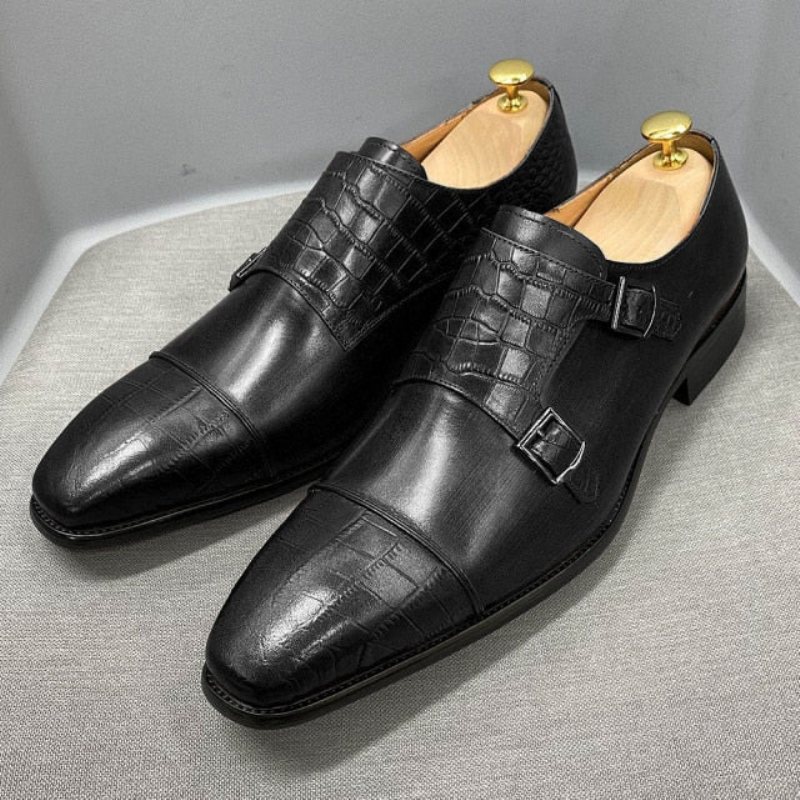 Miesten Juhlakengät Tyylikkäät Crocblend Monk Strap -mekkokengät - Musta