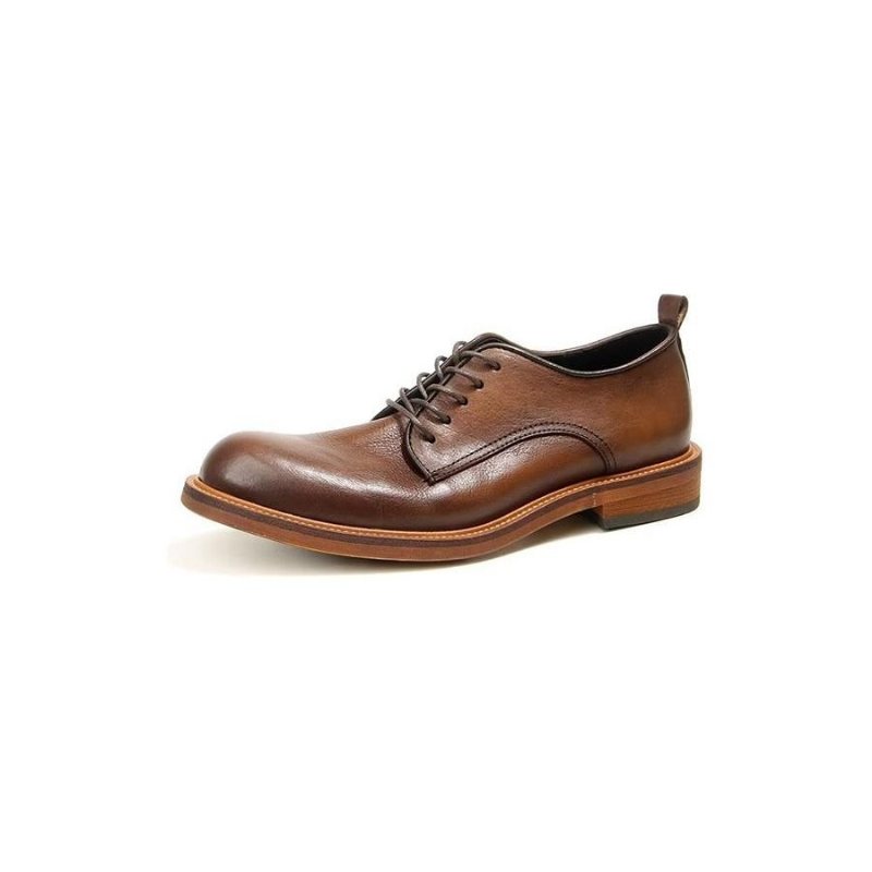 Miesten Juhlakengät Tyylikkäät Retro Brogue -nahkamekko Oxford-kengät - Ruskea