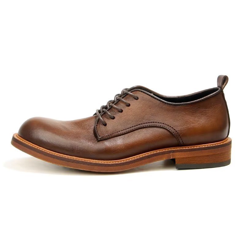 Miesten Juhlakengät Tyylikkäät Retro Brogue -nahkamekko Oxford-kengät - Ruskea