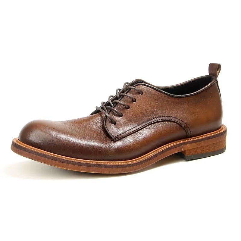 Miesten Juhlakengät Tyylikkäät Retro Brogue -nahkamekko Oxford-kengät - Ruskea