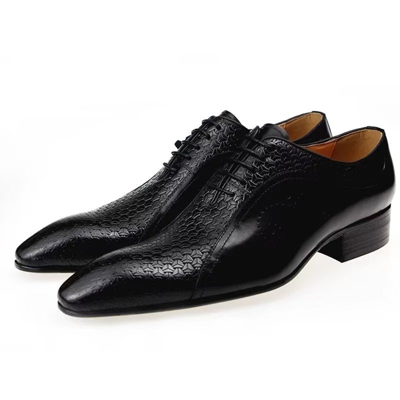 Miesten Juhlakengät Tyylikkäät Wedding Brogues - Musta