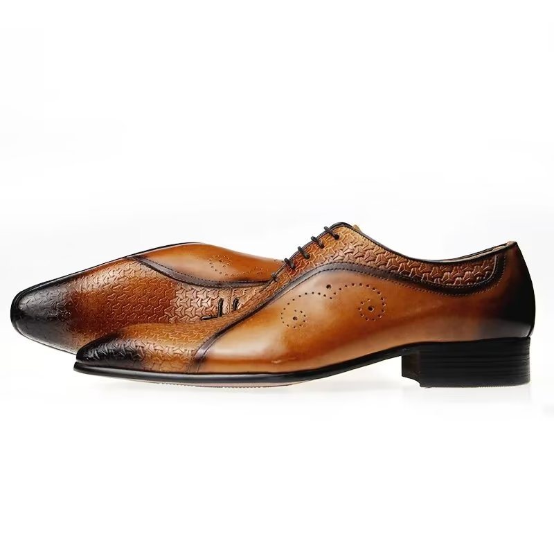 Miesten Juhlakengät Tyylikkäät Wedding Brogues - Ruskea