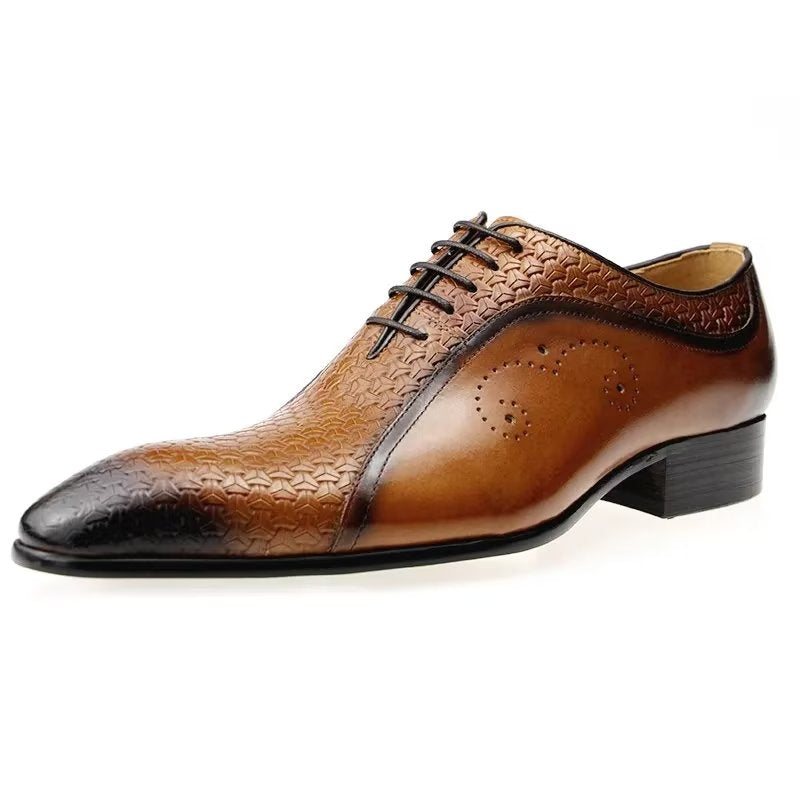 Miesten Juhlakengät Tyylikkäät Wedding Brogues - Ruskea