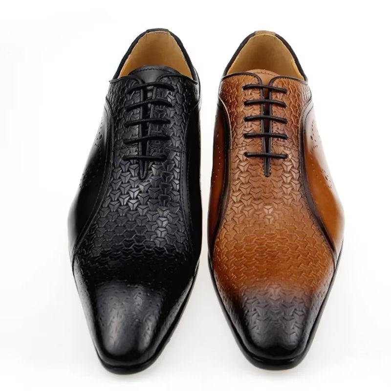 Miesten Juhlakengät Tyylikkäät Wedding Brogues - Musta