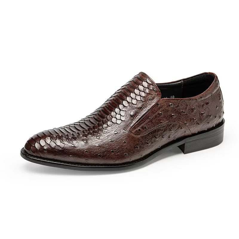 Miesten Juhlakengät Ylelliset Croctex-slip-on-jalkineet - Kahvi