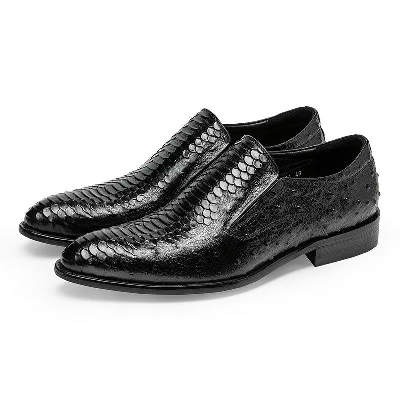 Miesten Juhlakengät Ylelliset Croctex-slip-on-jalkineet - Musta