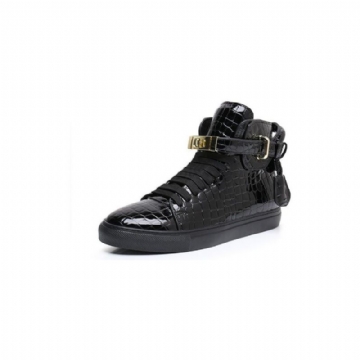 Miesten Lenkkarit Ylelliset Crocemboss High Top Casual Tennarit