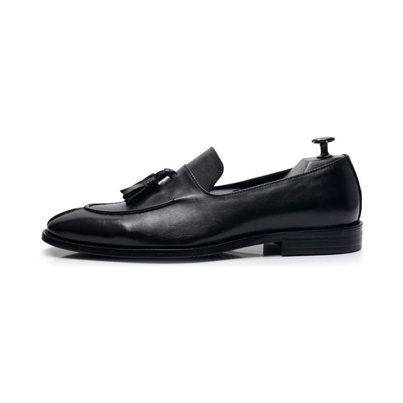 Miesten Loaferit Eksoottinen Nahka Oxford Dress Loafers - Musta