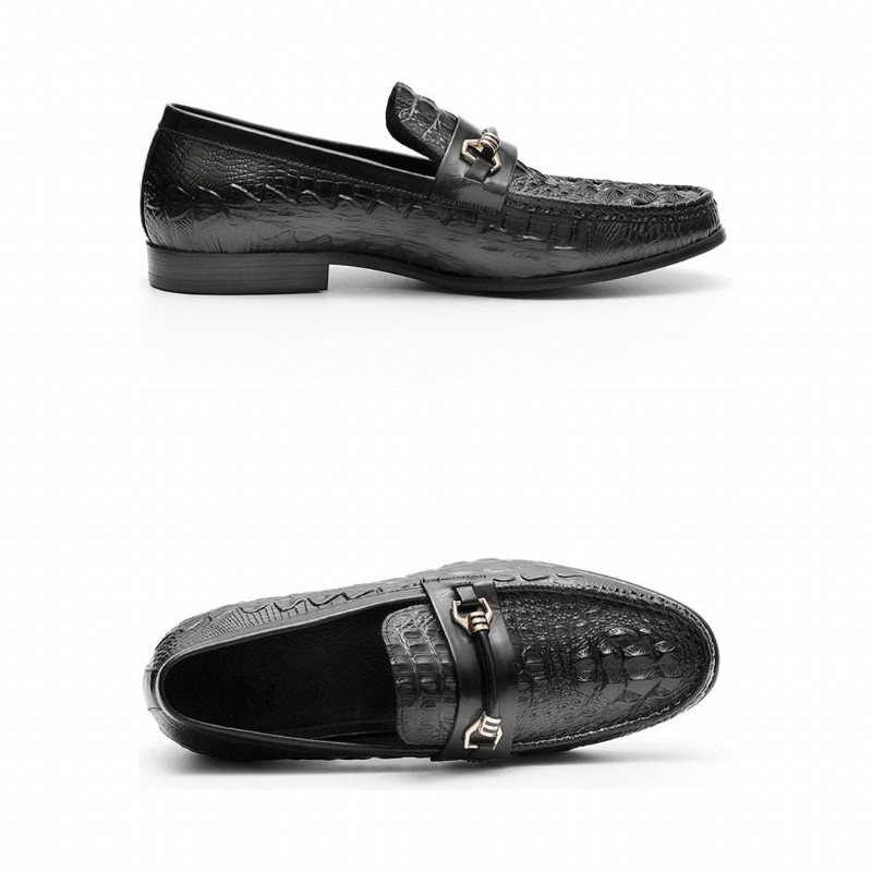 Miesten Loaferit Eksoottiset Nahkaiset Oxford-loaferit - Musta