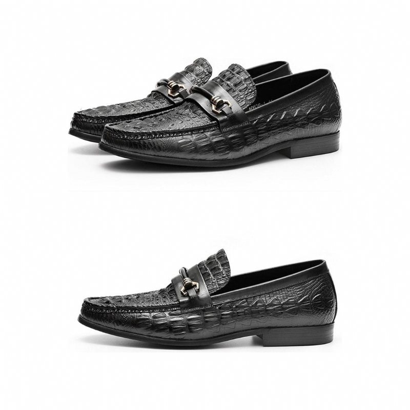 Miesten Loaferit Eksoottiset Nahkaiset Oxford-loaferit - Musta