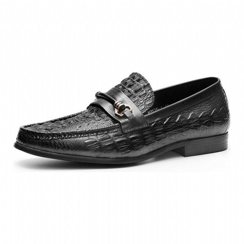 Miesten Loaferit Eksoottiset Nahkaiset Oxford-loaferit - Musta