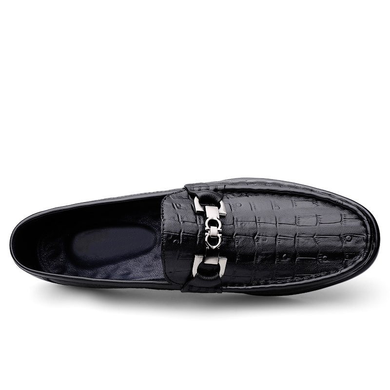 Miesten Loaferit Modish Croctex Slip-on Driving Loafers - Musta