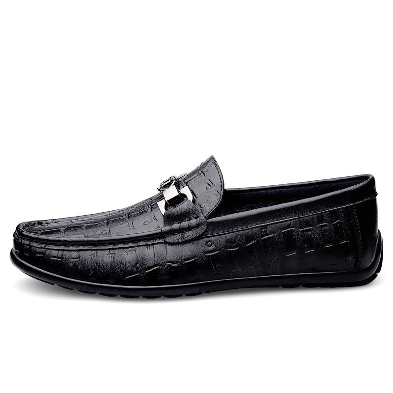 Miesten Loaferit Modish Croctex Slip-on Driving Loafers - Musta