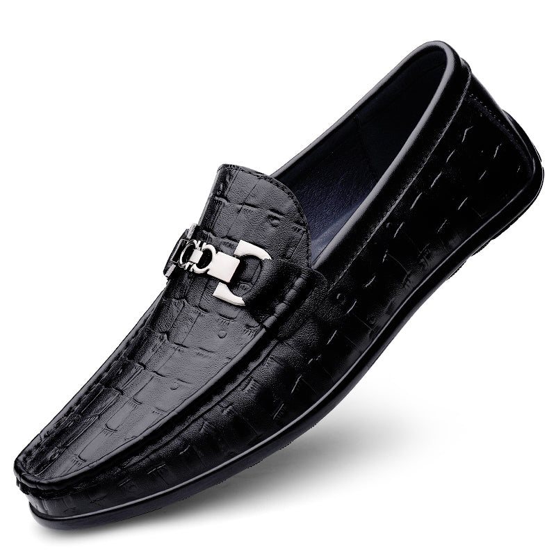 Miesten Loaferit Modish Croctex Slip-on Driving Loafers - Musta