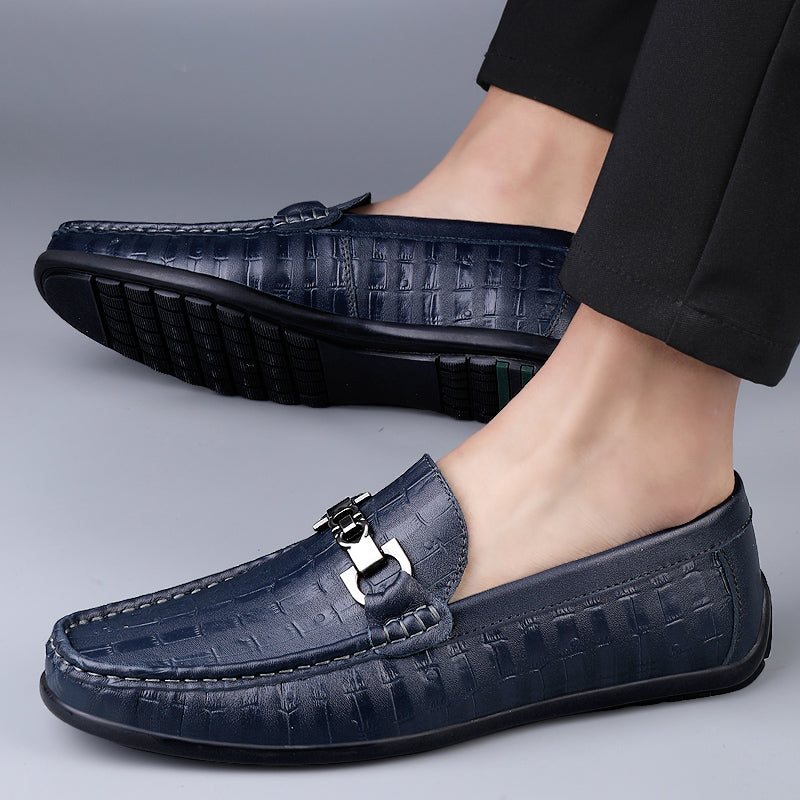 Miesten Loaferit Modish Croctex Slip-on Driving Loafers - Sininen