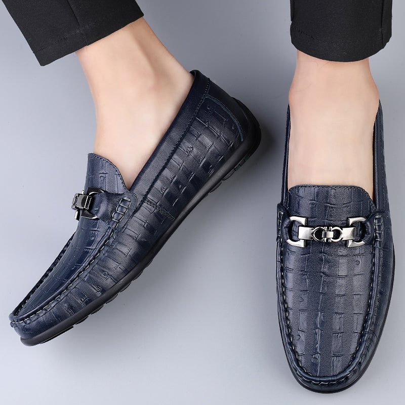 Miesten Loaferit Modish Croctex Slip-on Driving Loafers - Sininen